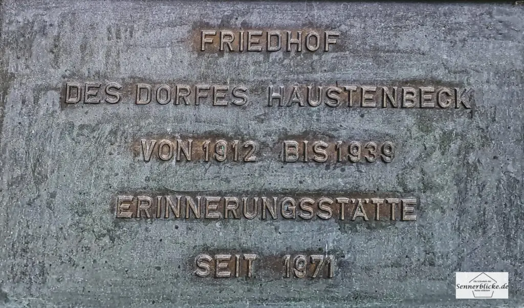 Gedenktafel Friedhof Haustenbeck